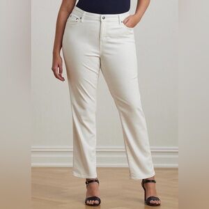 RLR Classic White Denim Jeans Size 18W